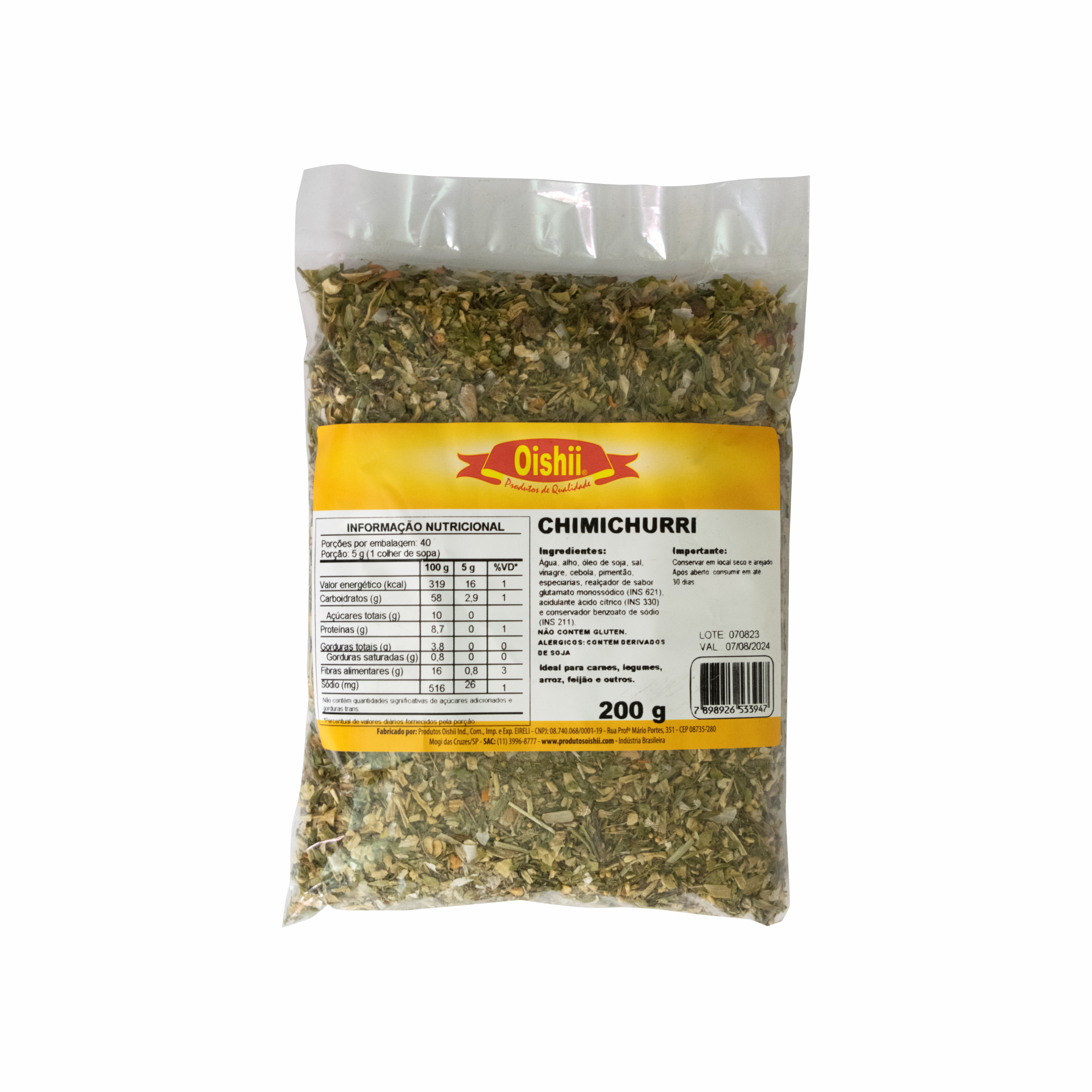 CHIMICHURRI OISHII 200 G (CX 20 PCT)